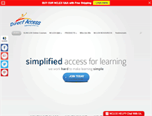 Tablet Screenshot of directaccesslearning.com